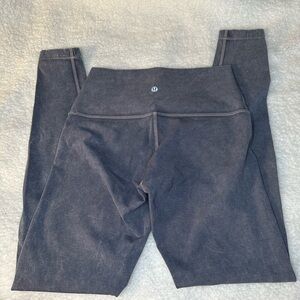 Lululemon Wunder Under High-Rise Tight Size 6 Snow Washed 28" Luna Gray RARE